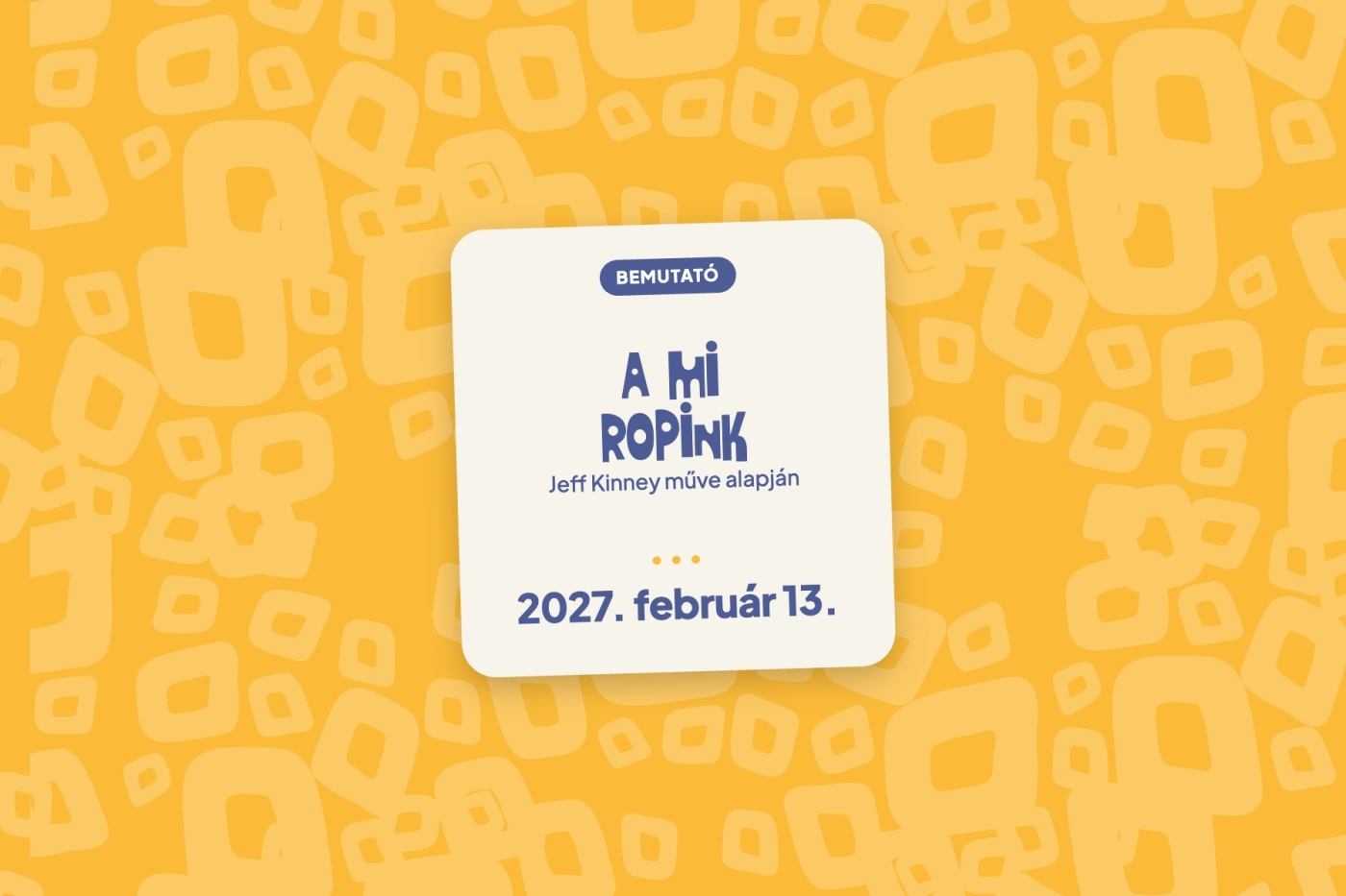 A mi Ropink – bemutató (hero)